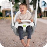 Schommel baby - tot 7 jaar oud of 30 kg - grijs-wit