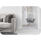 Schommel baby - olifant - tot 7 jaar oud of 30 kg - grijs-wit