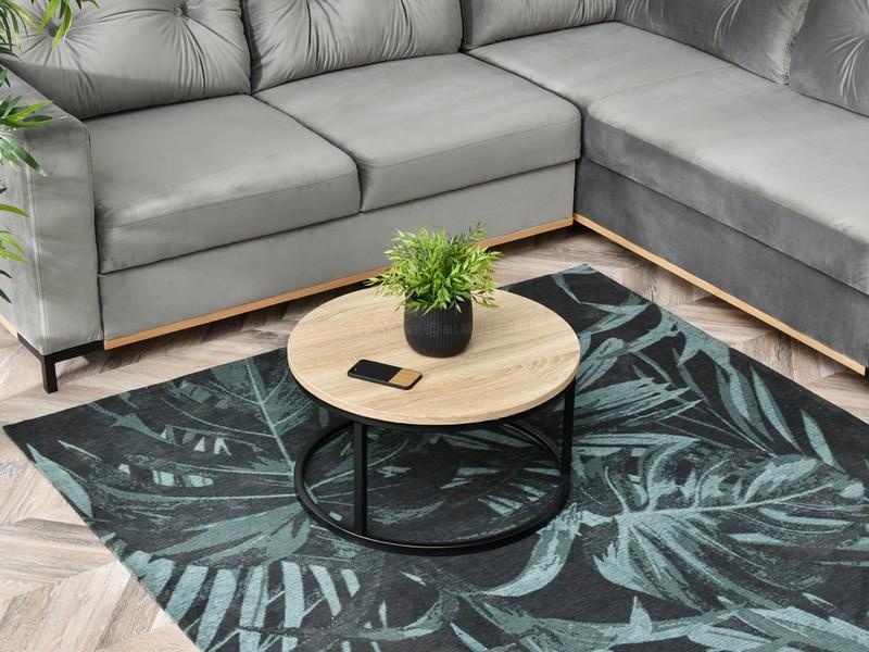 Salontafel rond - 60 cm - Industrieel - Hout