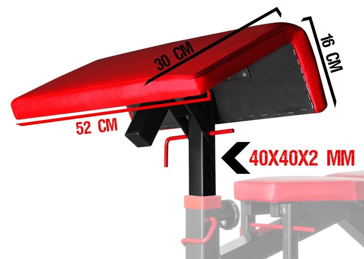 Bicep curls halterbank - met Hoekverstelling