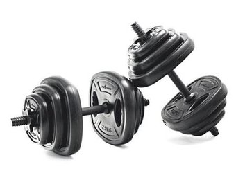Halterset krachttraining 20 kg - dumbbellset 20 kg  12 platen
