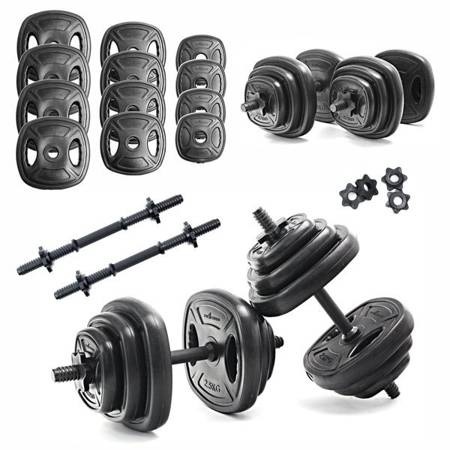 Halterset krachttraining 20 kg - dumbbellset 20 kg 12 platen