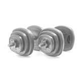 Halterset krachttraining 20 kg - dumbbellset 20 kg 12 platen