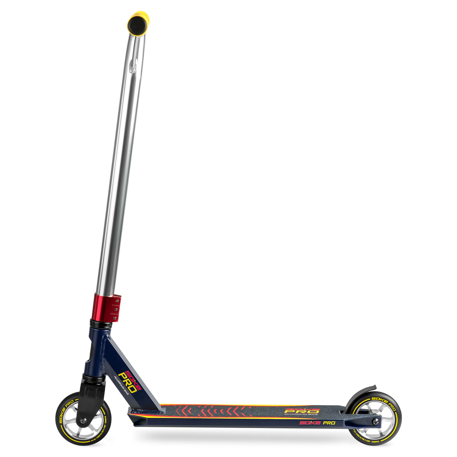 Stuntstep - Soke Pro - Blauw rood - 85 cm - 360º stuur