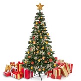 Kunstkerstboom - 210 cm - met Dennenappels