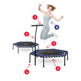 Fitness trampoline - Blauw - 127 cm