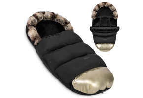 Voetenzak kinderwagen - buggy - Zwart met goud