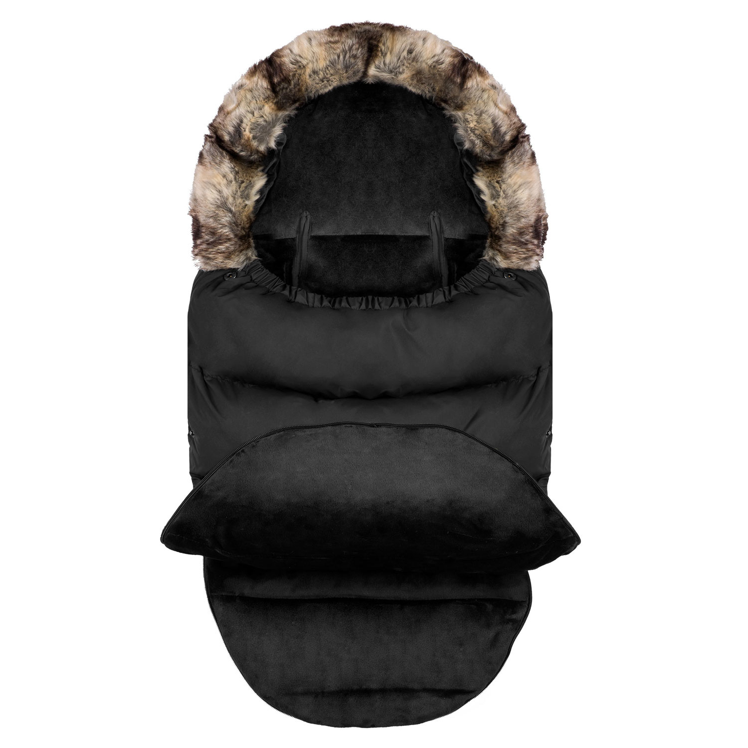 Voetenzak kinderwagen - buggy - Zwart met goud