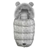 Voetenzak kinderwagen - buggy - Wit met stippen