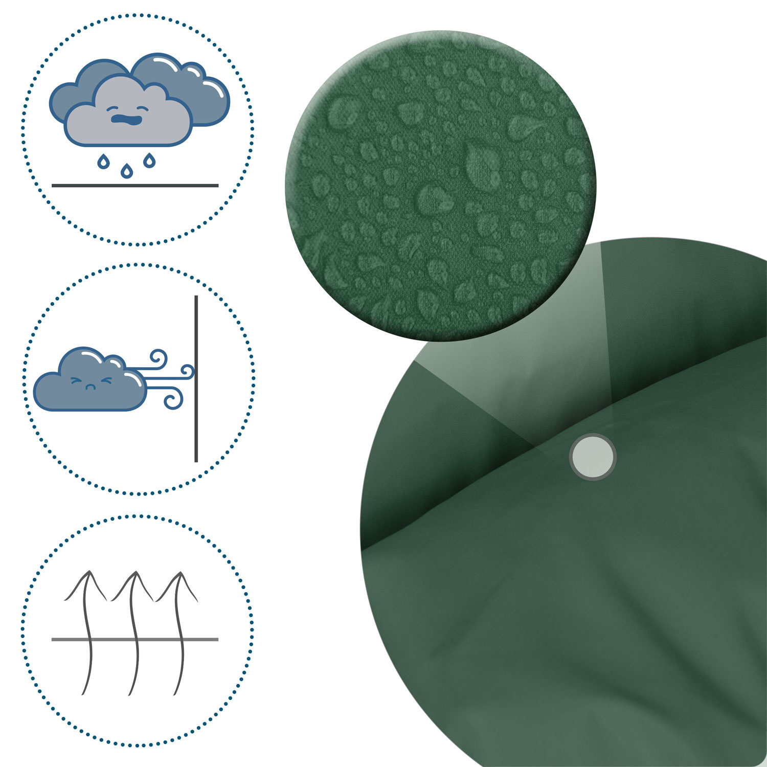 Voetenzak kinderwagen - buggy - Groen