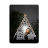 Speeltent - met Lamp en kussens - Zwart wit