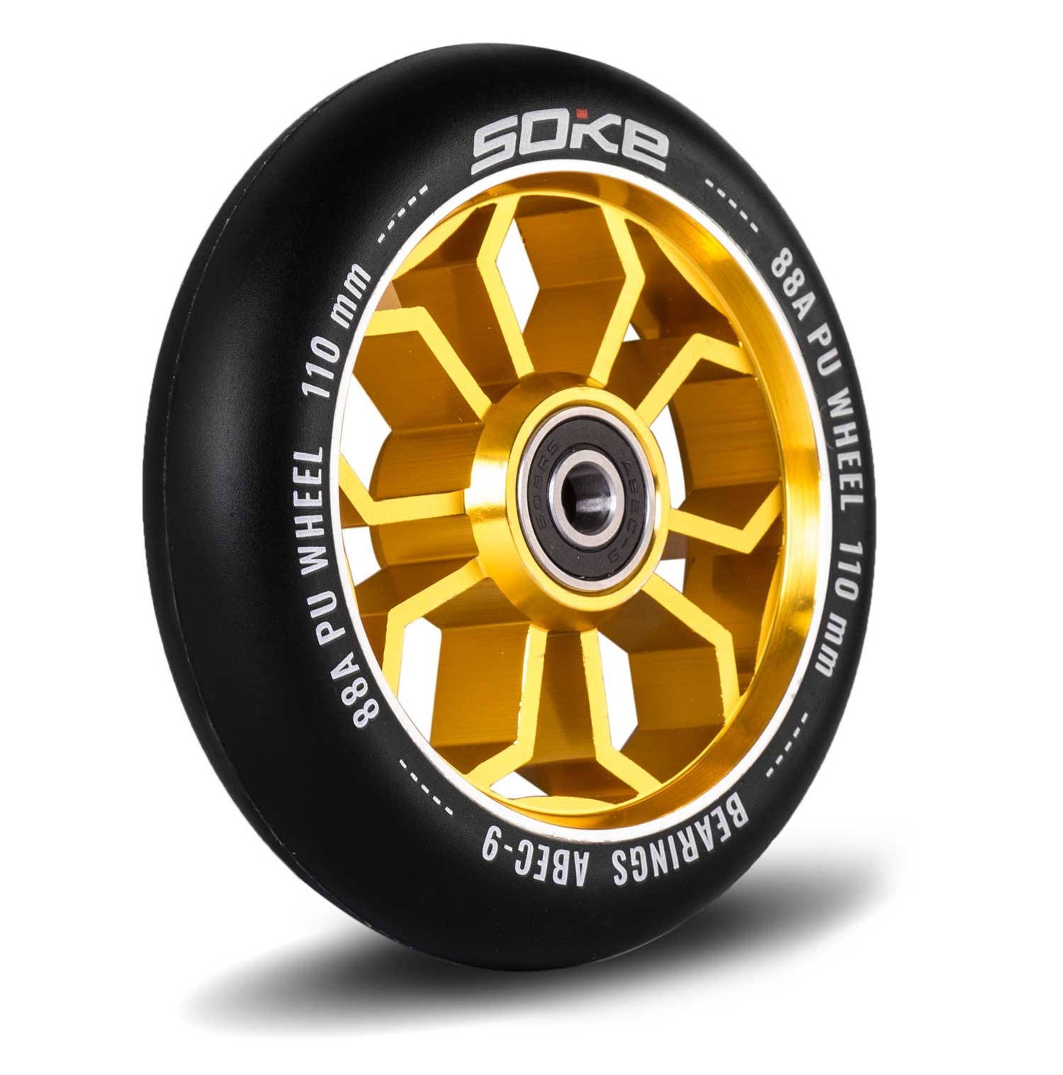 Stuntstep wielen - 110 mm - Goud