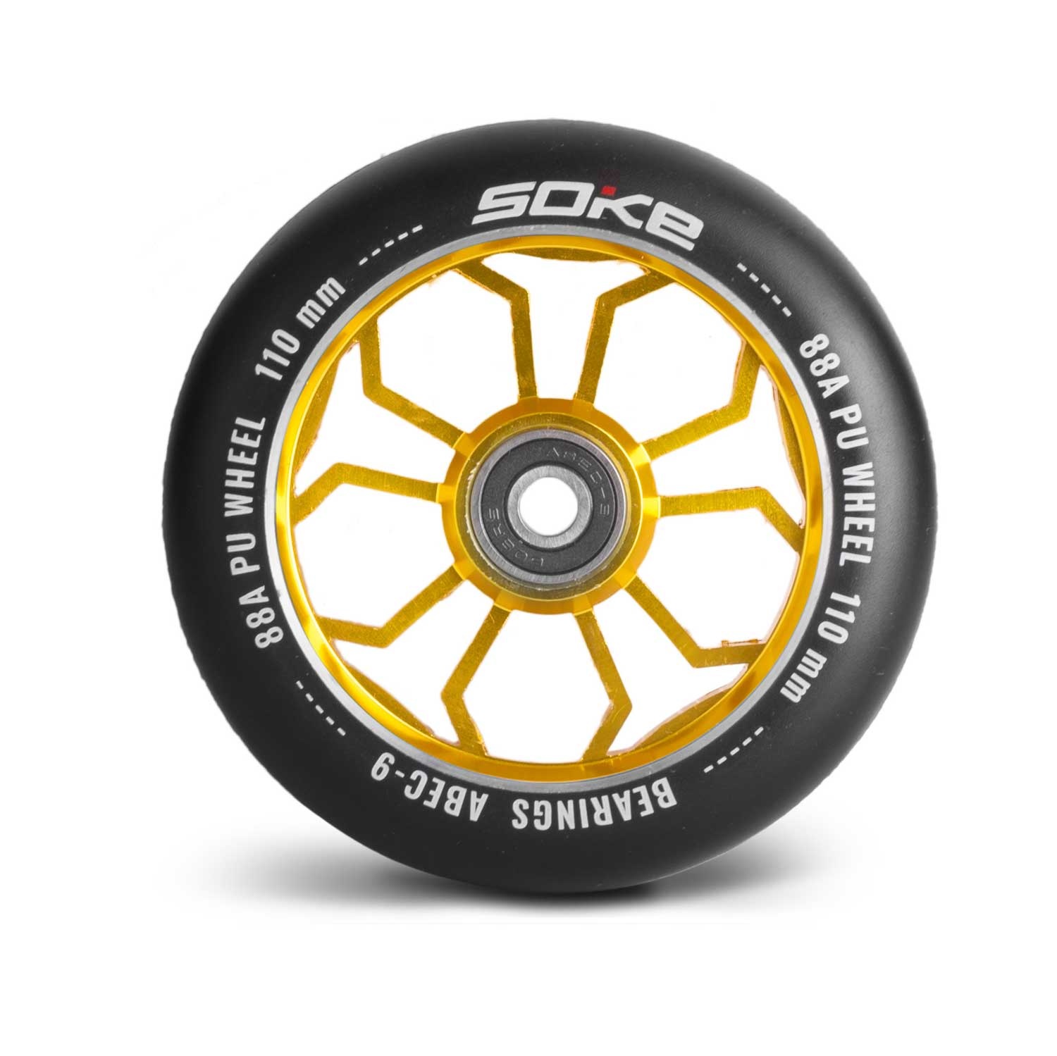 Stuntstep wielen - 110 mm - Goud