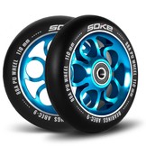 Stuntstep wielen - 110 mm - Blauw
