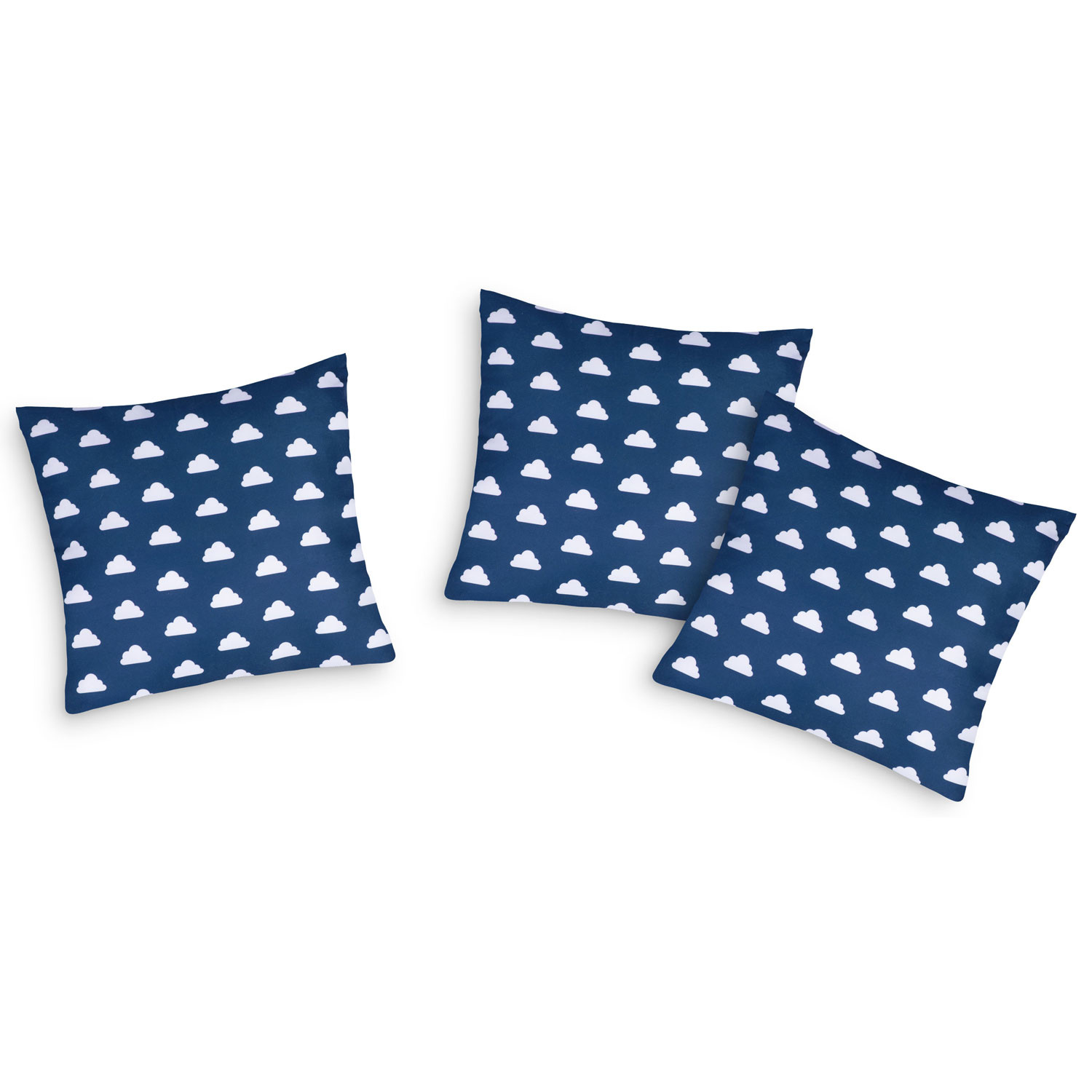 Tipi tent - Speeltent - Blauw & wolken - met Kussens en Lampjes