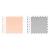 Speelmat baby - Foam puzzelmat - 180x180cm - grijs-perzik