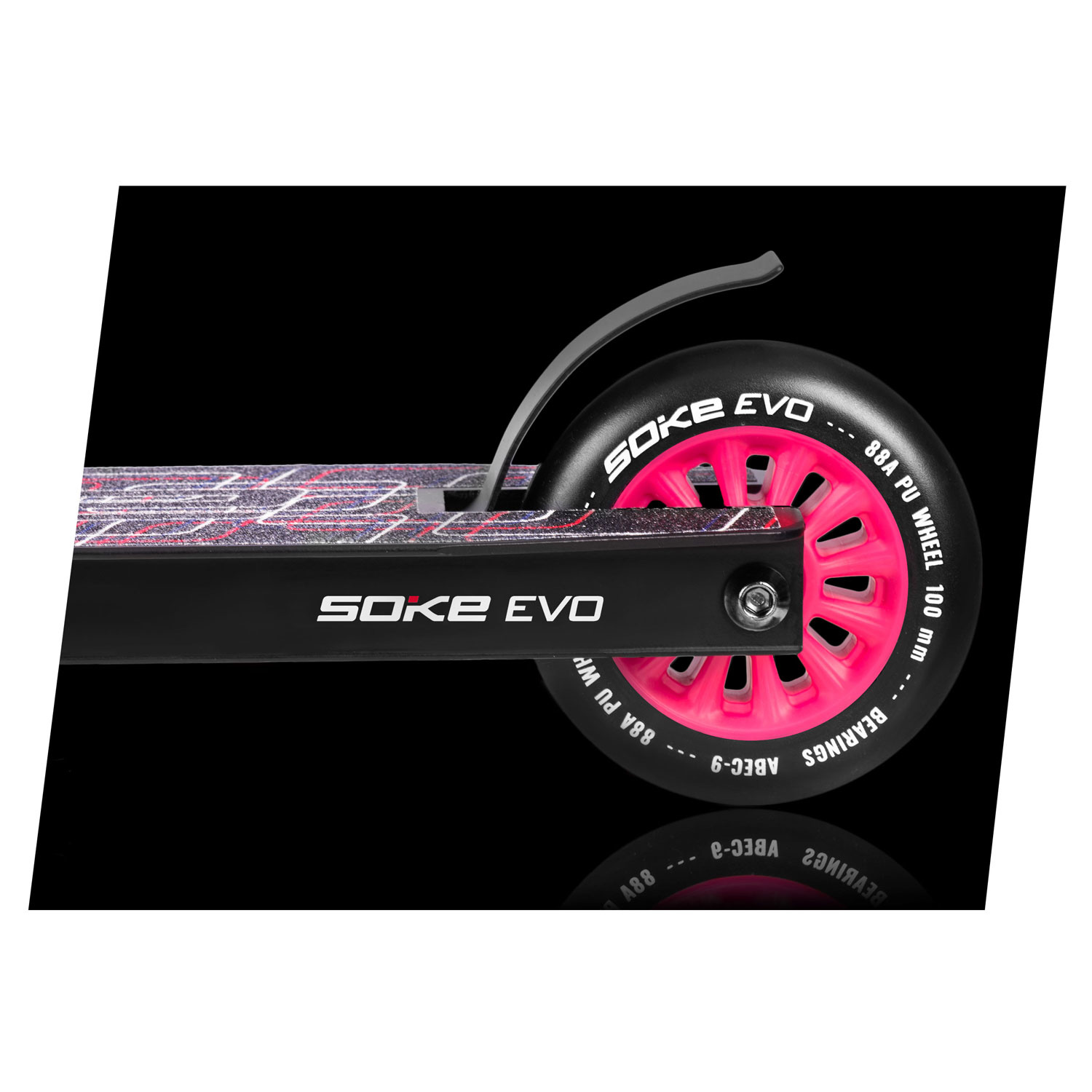 Stuntstep - Soke Evo - Roze - 83 cm - 360º stuur