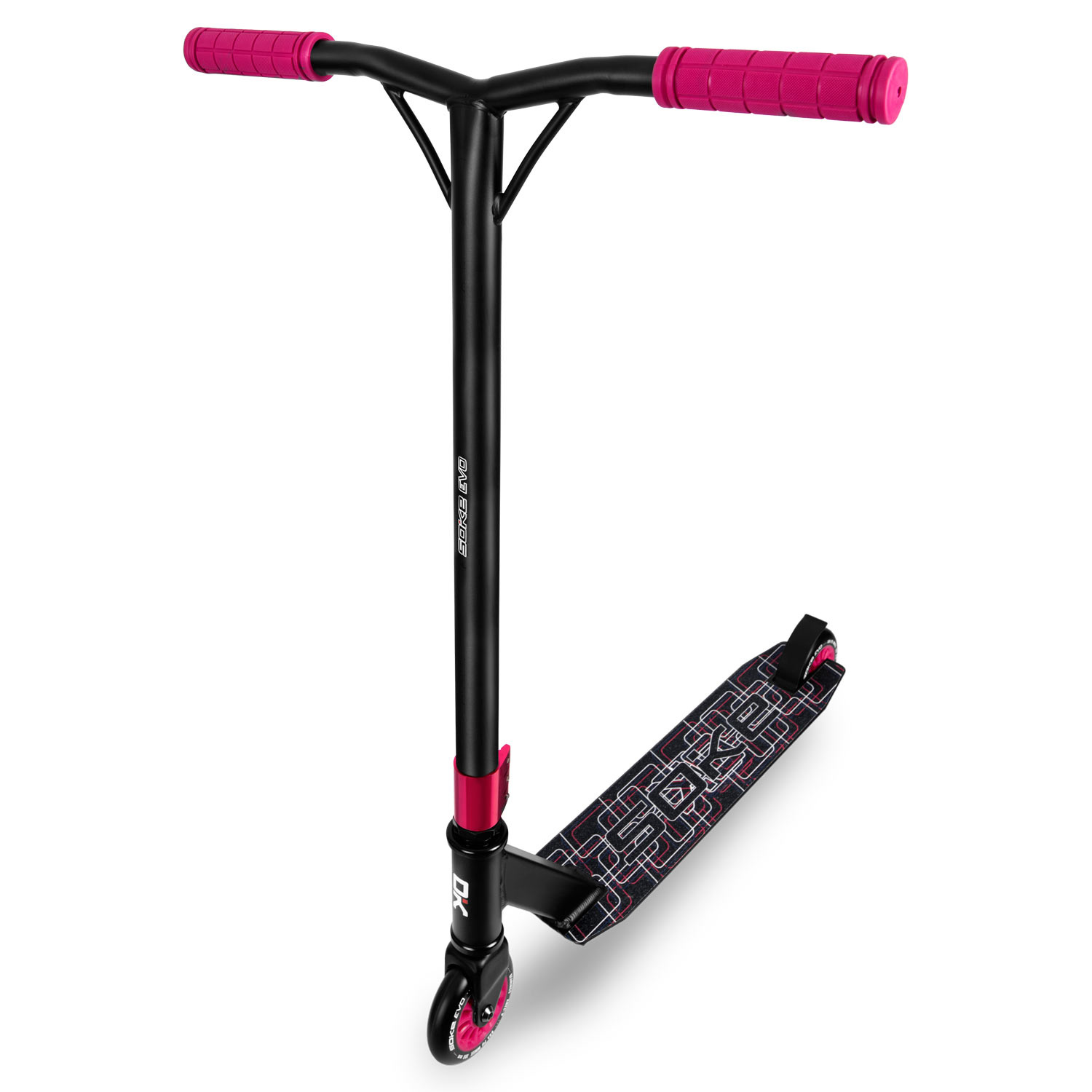 Stuntstep - Soke Evo - Roze - 83 cm - 360º stuur