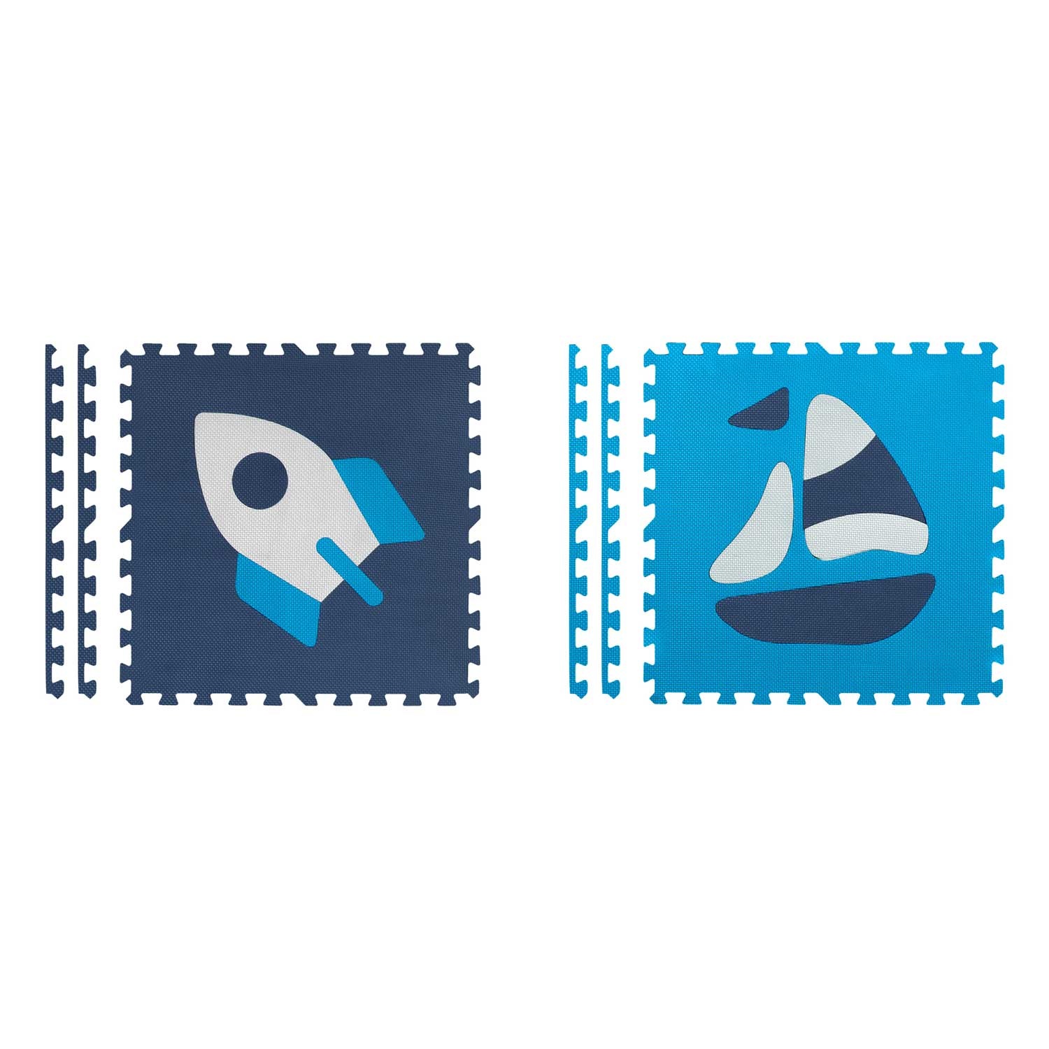 Speelmat baby - Foam puzzelmat - 180x180cm - blauw