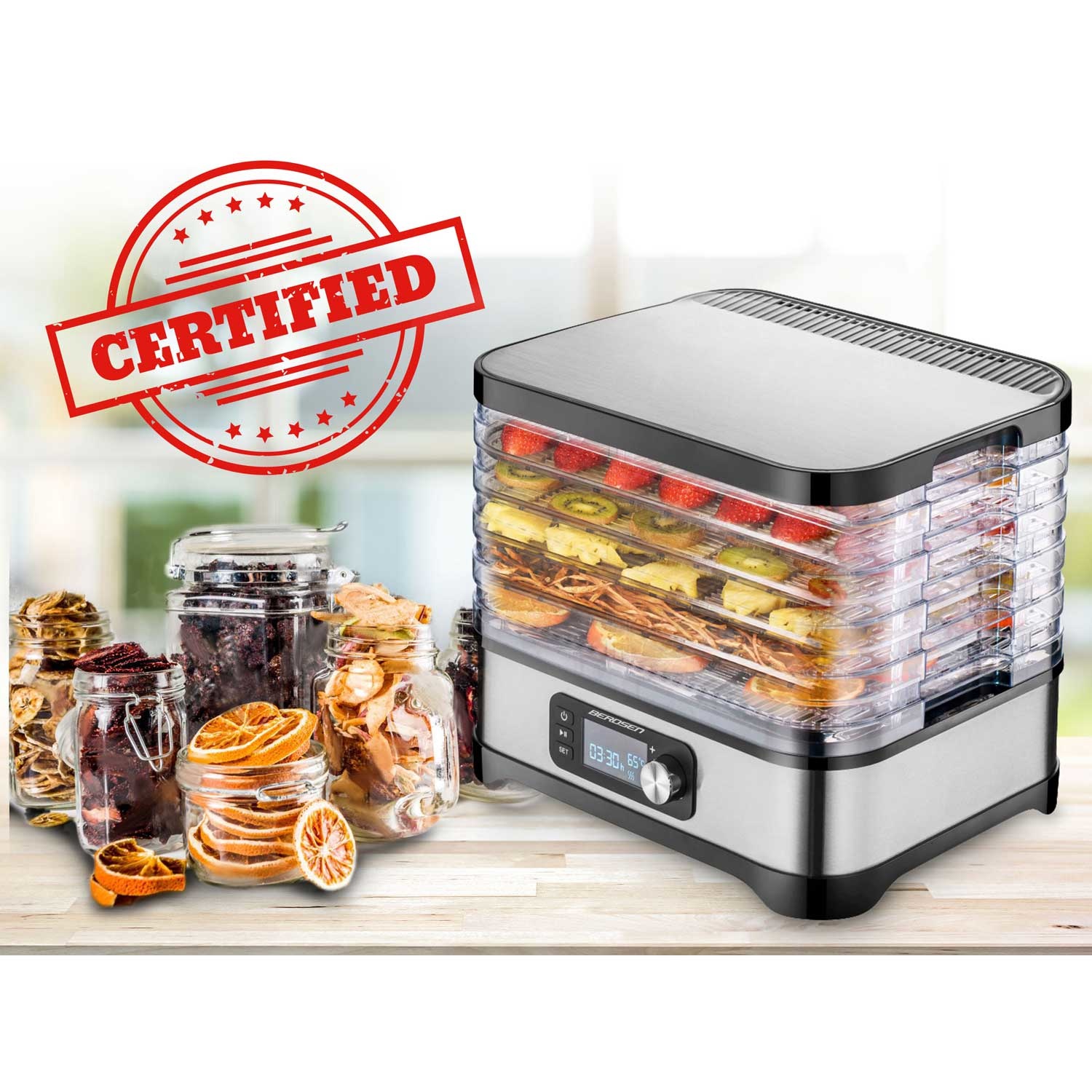 Voedseldroger - 5 laags - 400W - 10L