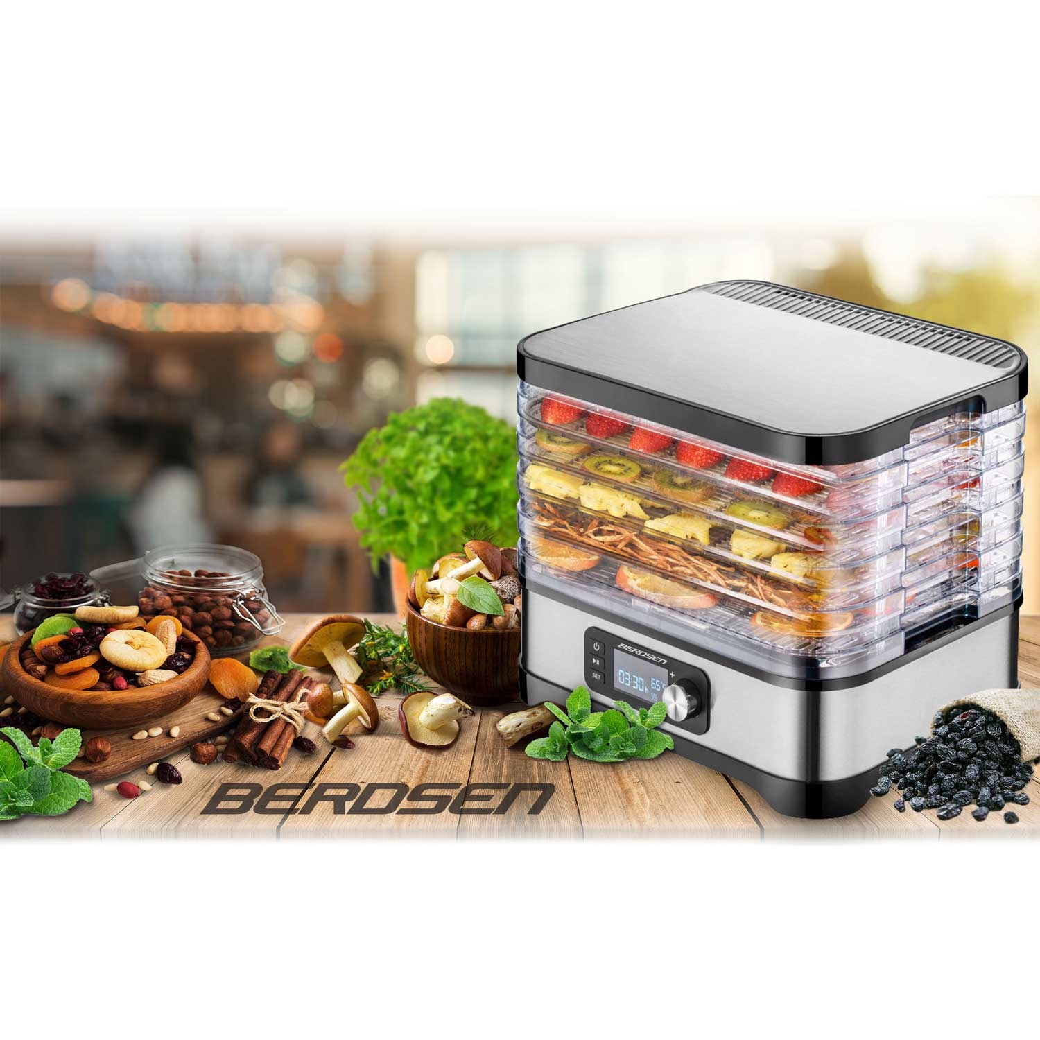 Voedseldroger - 5 laags - 400W - 10L