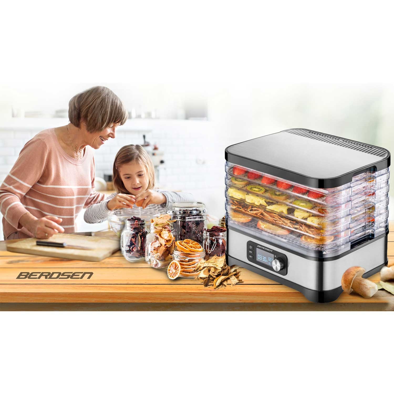 Voedseldroger - 5 laags - 400W - 10L