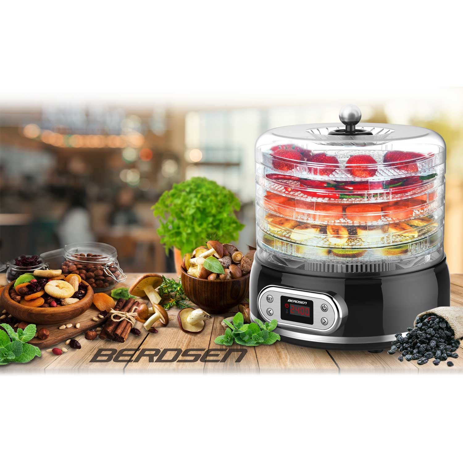 Voedseldroger - 5 laags - 400W - 10L