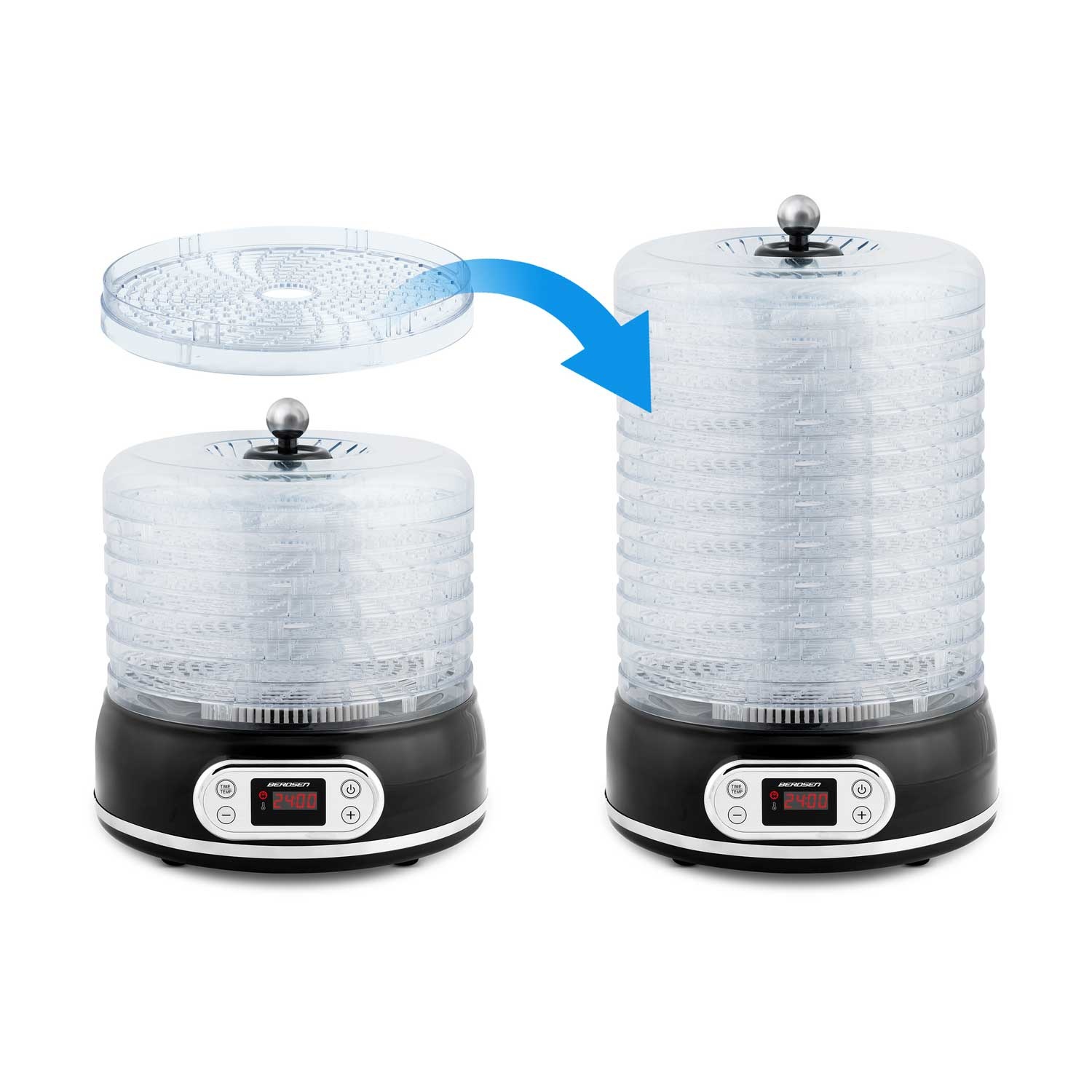 Voedseldroger - 5 laags - 400W - 10L