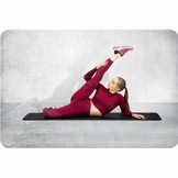 Yoga mat - Fitness mat - Dik - 183x60 cm - Zwart