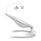 Schommelstoel baby - Wipstoel - Wit en grijs