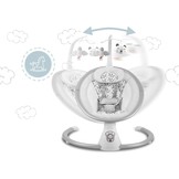 Schommelstoel baby - Wipstoel - Wit en grijs