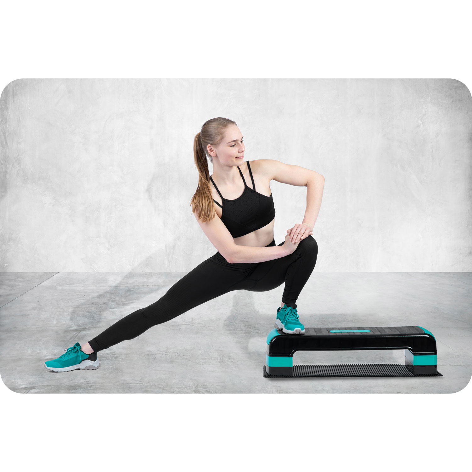 Aerobic step - Fitness step - 3 treden - 80x30x20cm