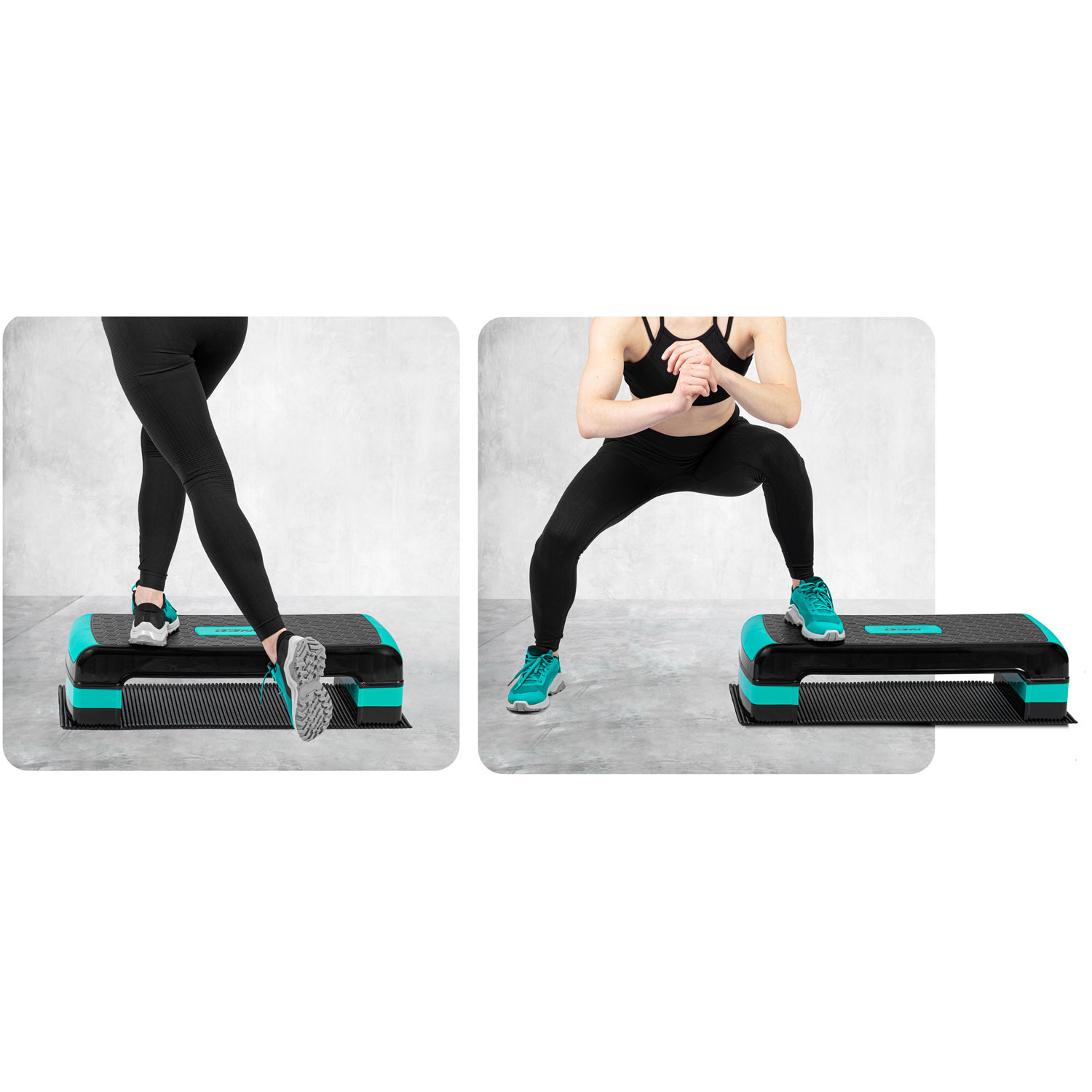 Aerobic step - Fitness step - 3 treden - 80x30x20cm