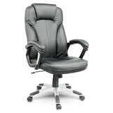 Bureaustoel - Ergonomisch - Zwart - Eco-leer