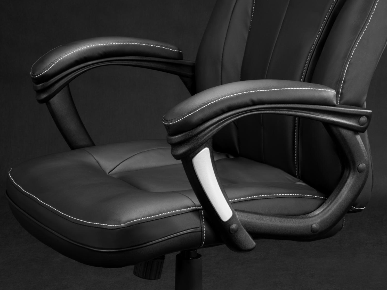 Bureaustoel - Ergonomisch - Zwart - Eco-leer