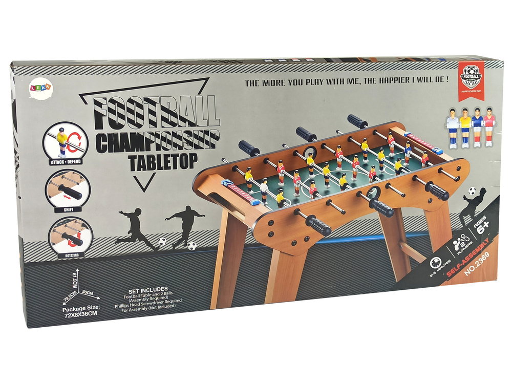 Voetbaltafel - Hout - 70 x 36 x 63 cm