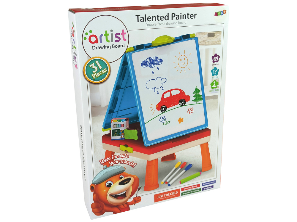 Krijtbord - Magneetbord - Bordspel tafel - 3-in-1