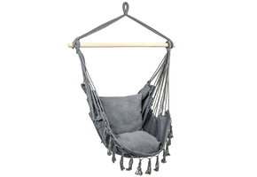 Hangstoel - Hangmat stoel - Grijs - tot 150 kg
