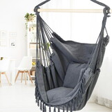 Hangstoel - Hangmat stoel - Grijs - tot 150 kg