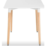 Moderne tafel - 120x80 cm - wit -Scandinavisch design