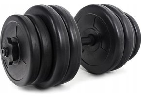 Halterset 31,5 kg - 2 halters van 15,75 kg - met schroefklemmen