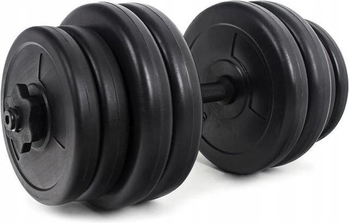 Halterset 31,5 kg - 2 halters van 15,75 kg - met schroefklemmen