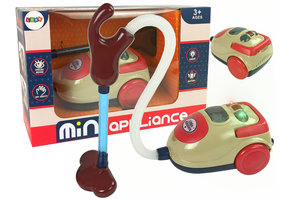 Speelgoed stofzuiger - met Licht en Geluid - Rood-crème