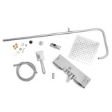 Doucheset - met Regendouche 25 cm - Vierkant - Chroom