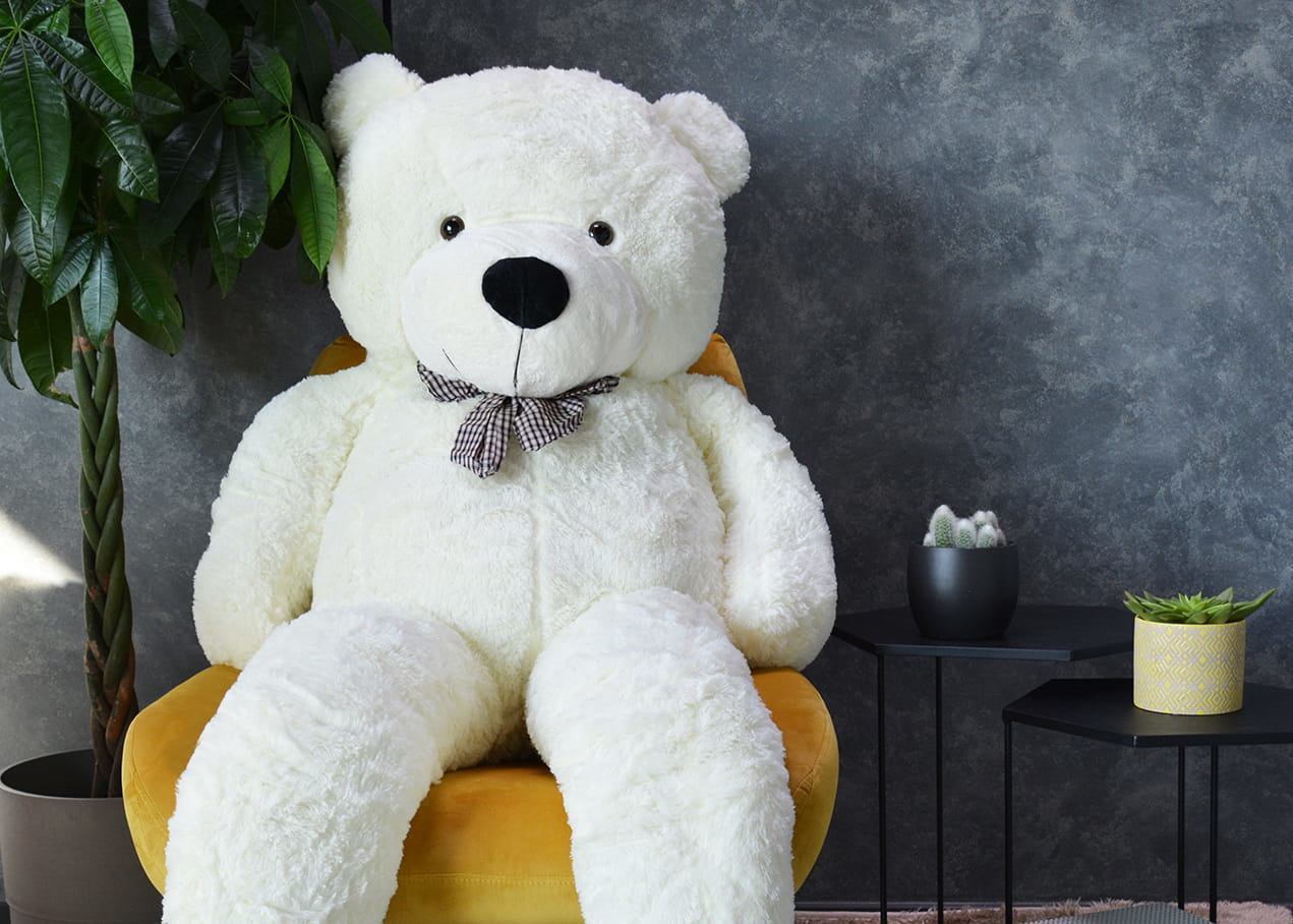 Knuffelbeer - Teddybeer - 190 cm - Wit