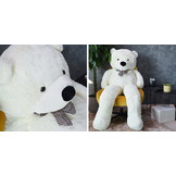 Knuffelbeer - Teddybeer - 190 cm - Wit