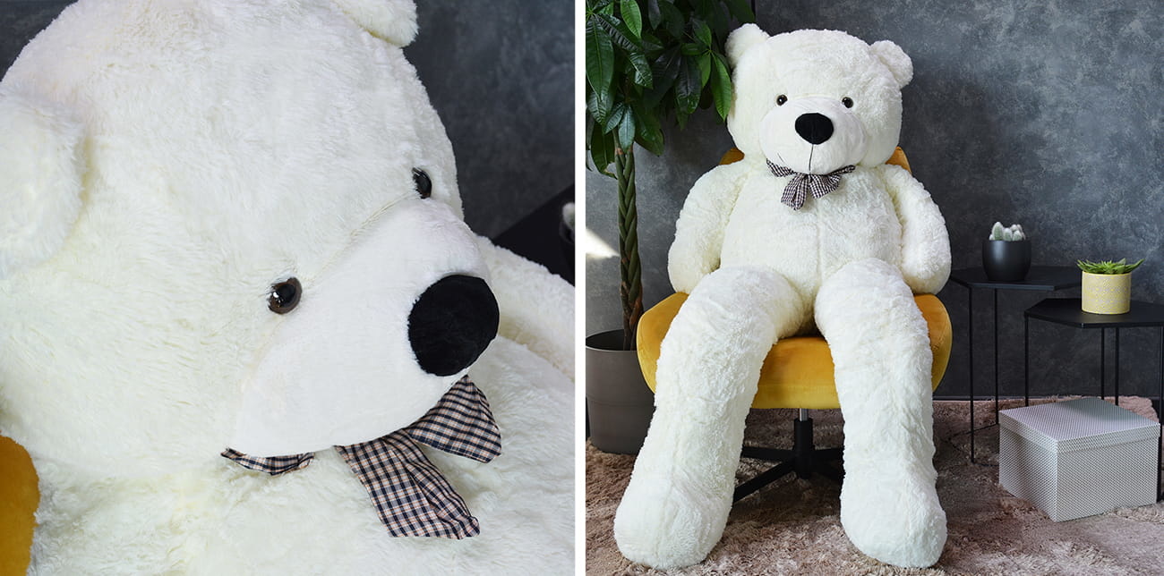 Knuffelbeer - Teddybeer - 190 cm - Wit
