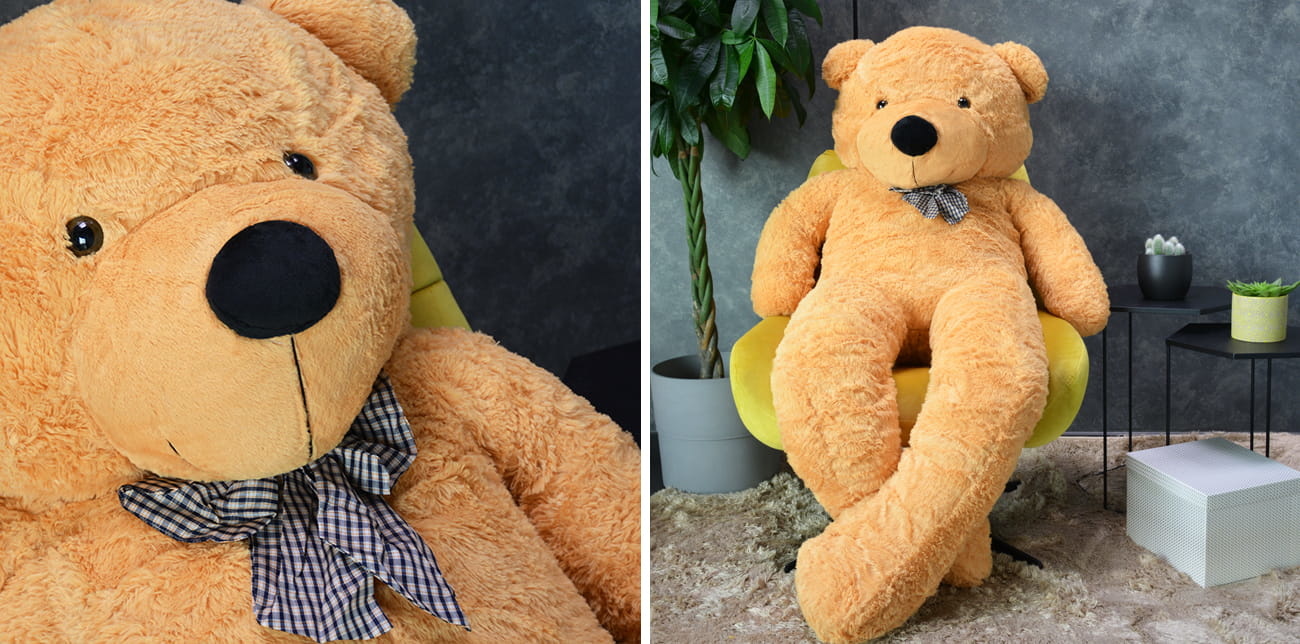 Knuffelbeer - Teddybeer - 190 cm - Lichtbruin