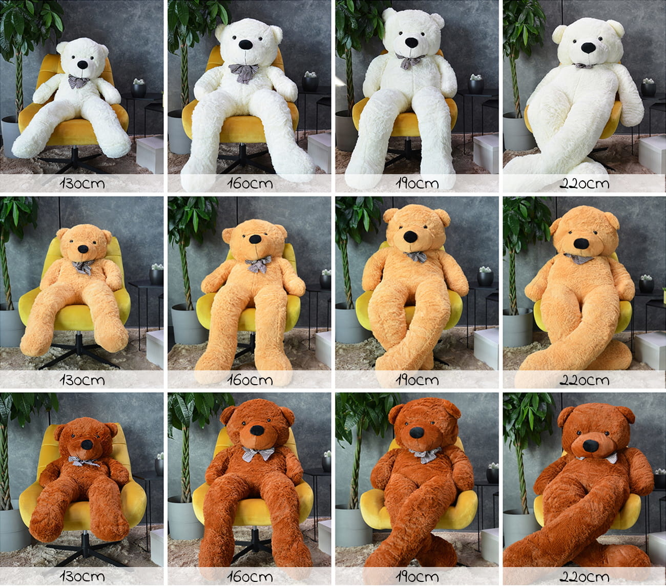 Knuffelbeer - Teddybeer - 190 cm - Lichtbruin