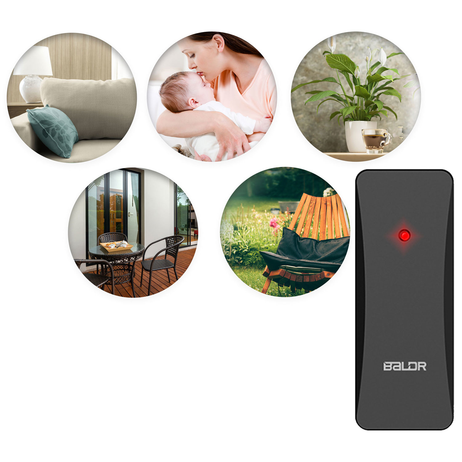 Weerstation - Draadloos - met kleuren Display - Zwart